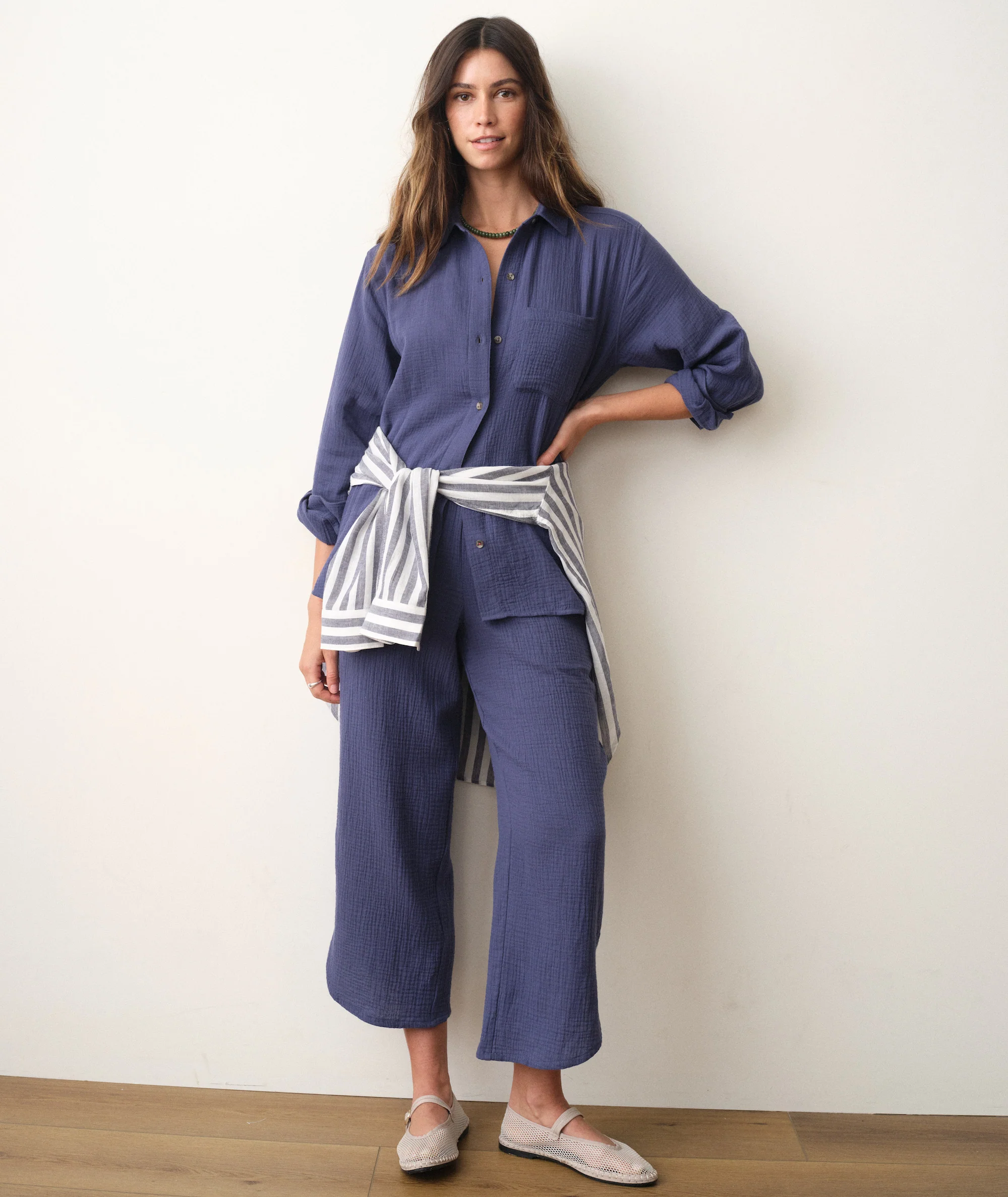 Jane Relaxed Double Cloth Shirt - Image 4