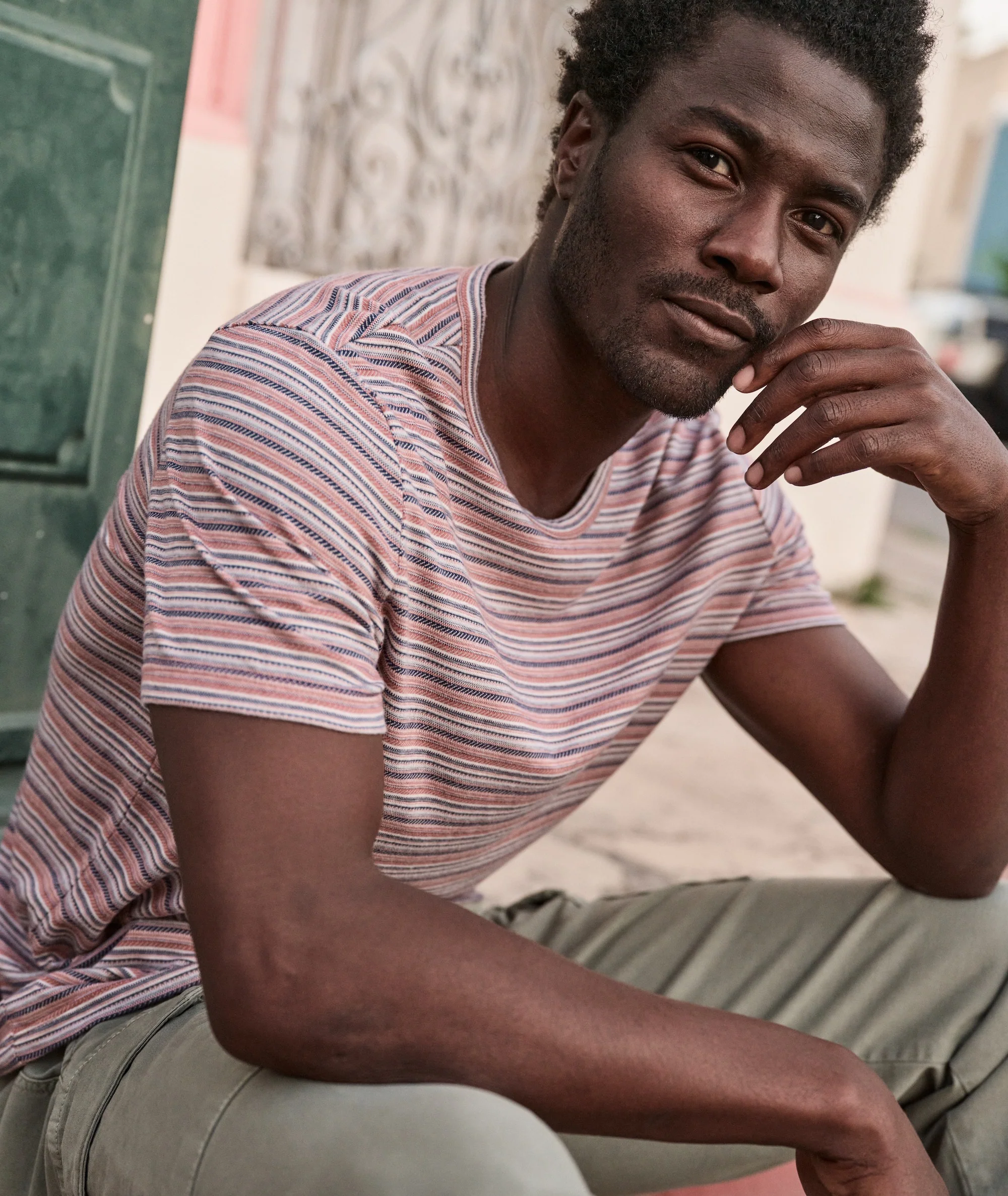Signature Jacquard Crew Tee - Image 2