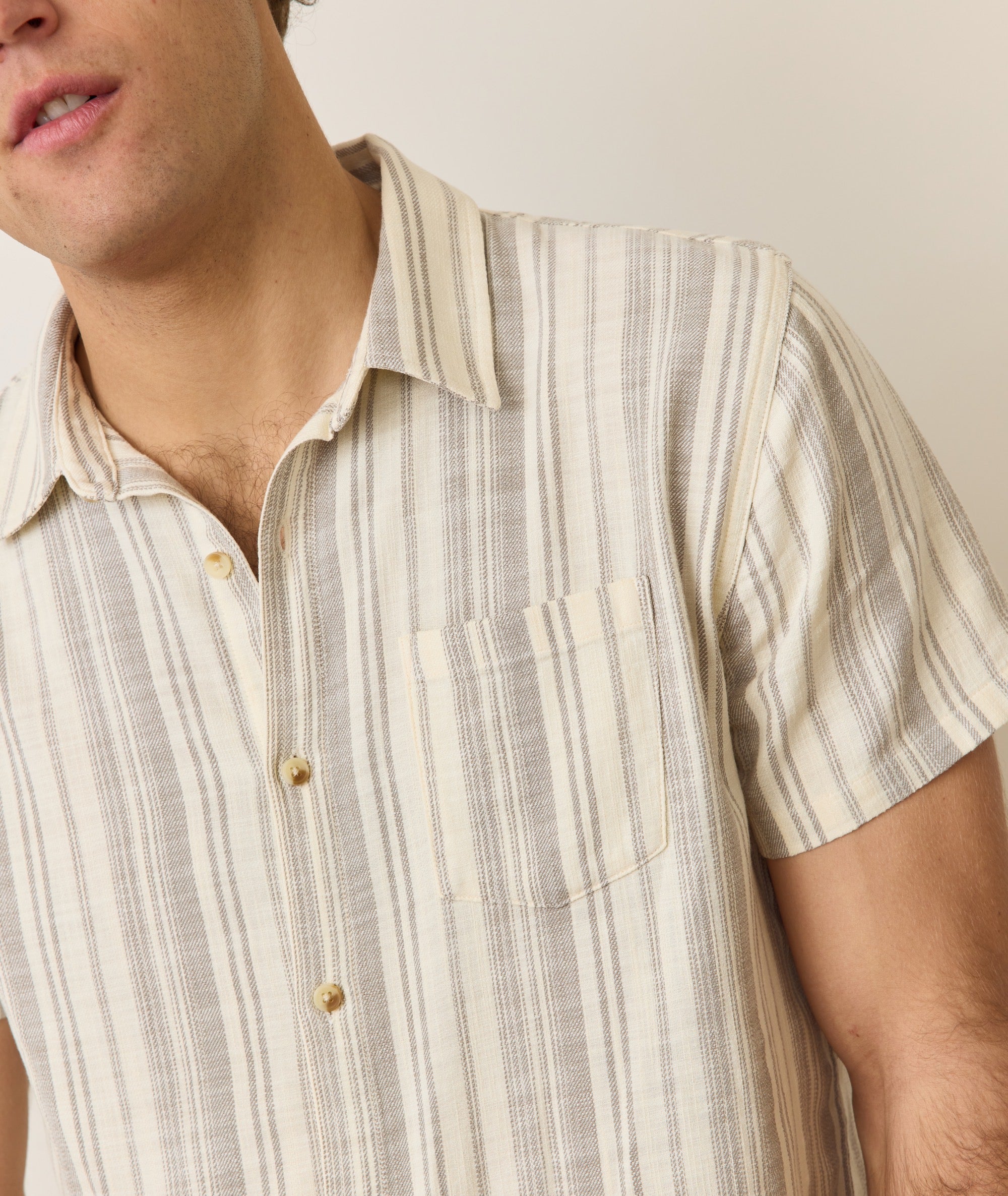 Stretch Selvage Short Sleeve Shirt - Image 4