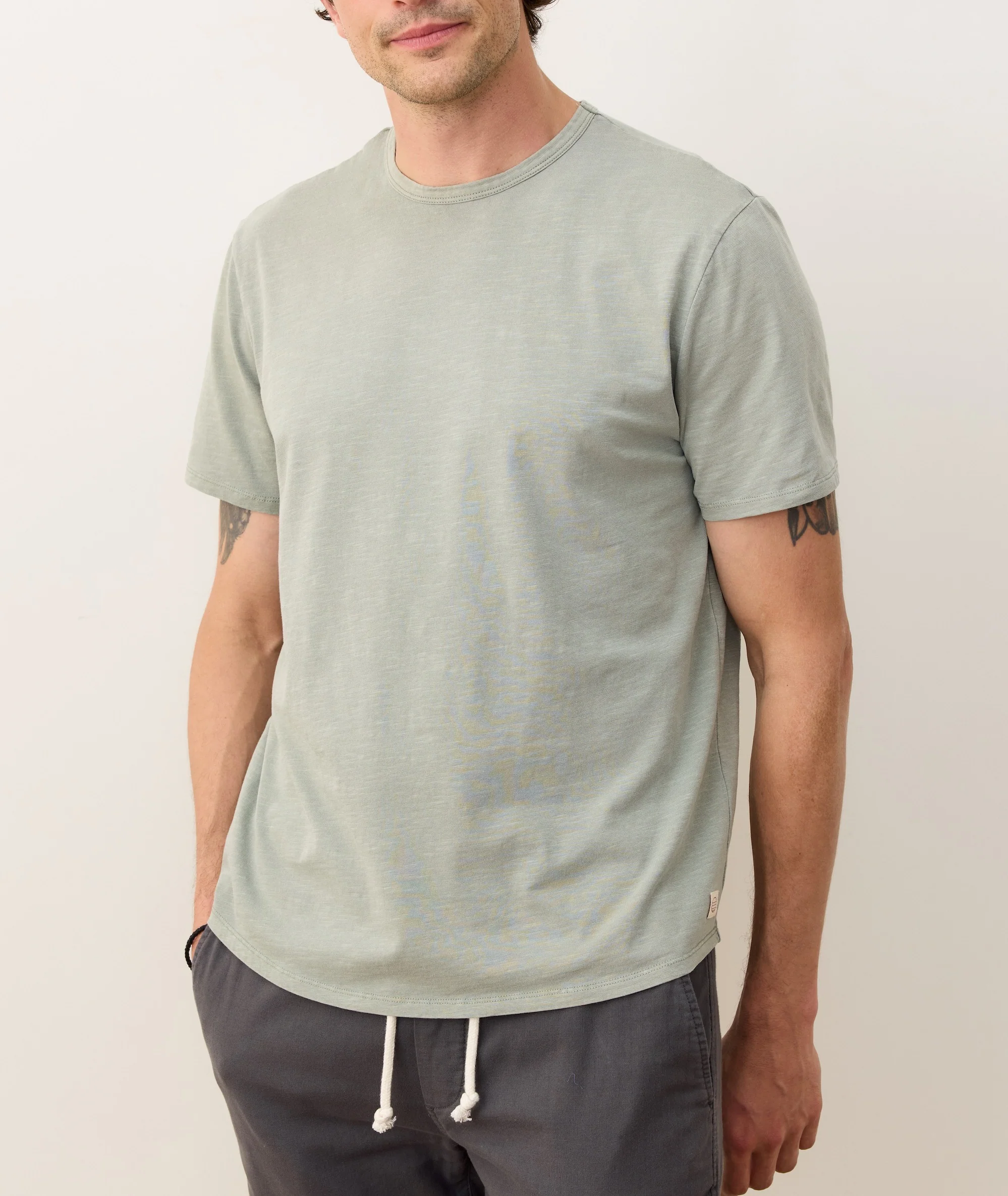 Saddle Hem Crew Tee - Image 2