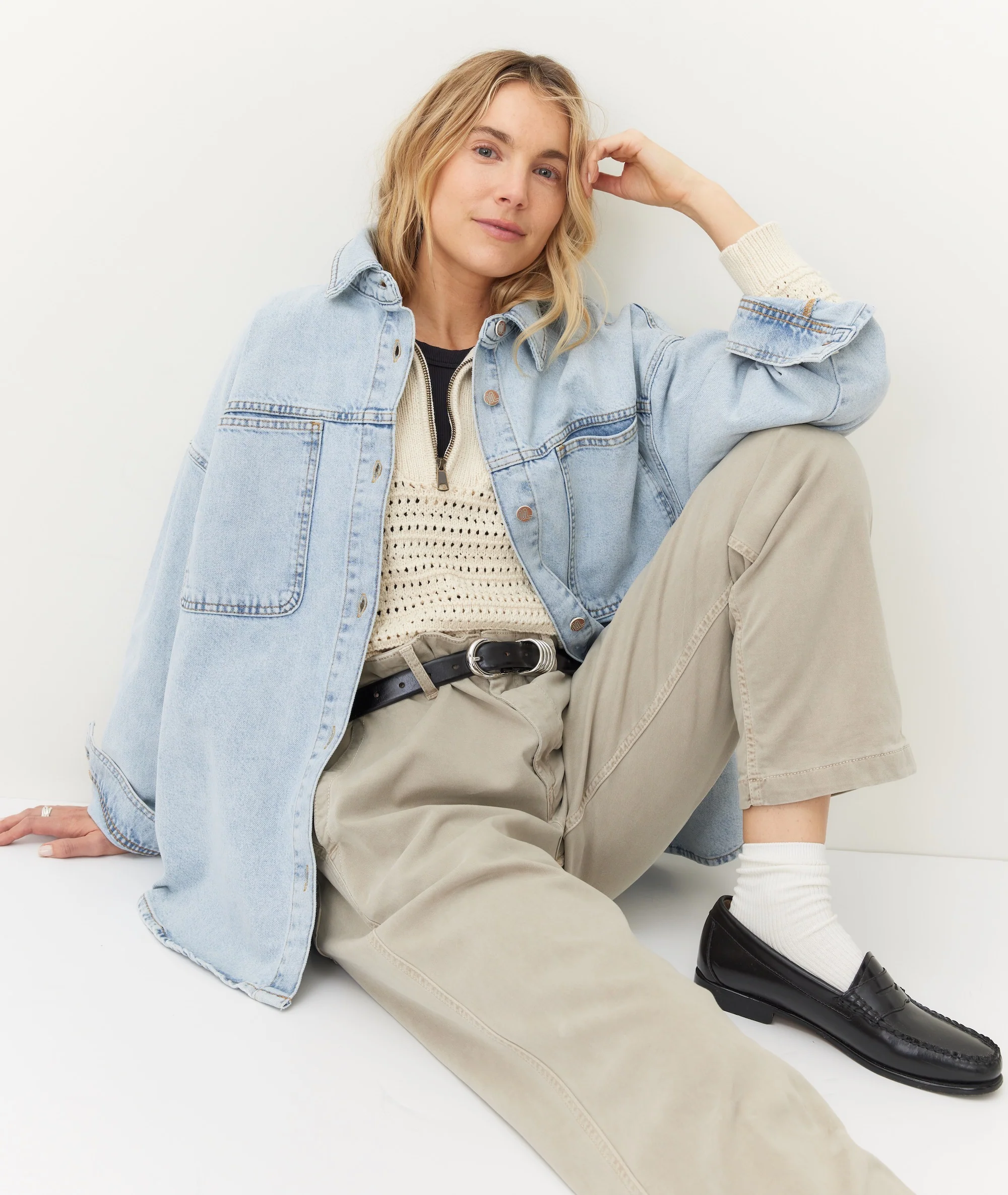 Molly Oversized Denim Shirt Jacket