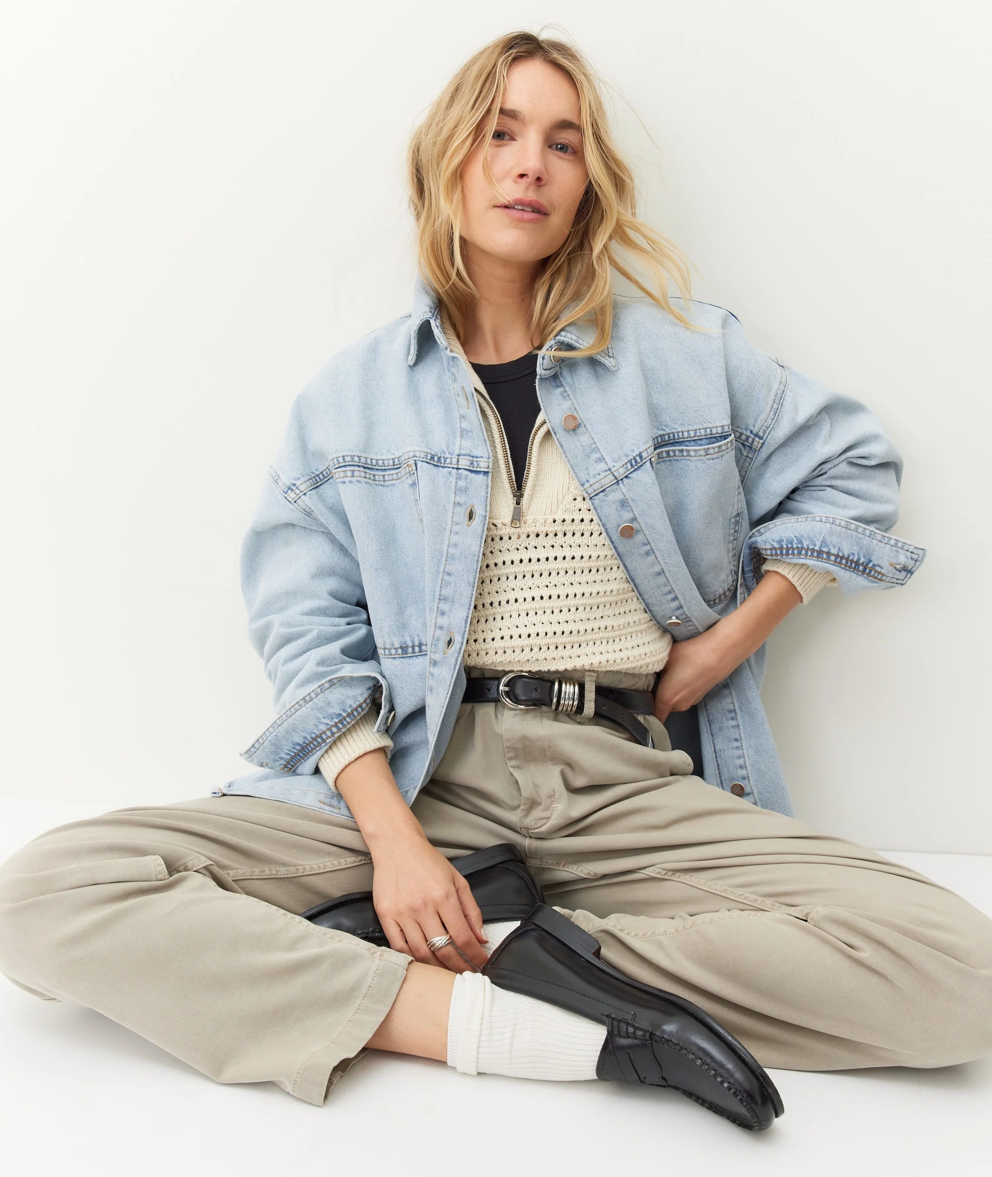 Molly Oversized Denim Shirt Jacket - Image 4