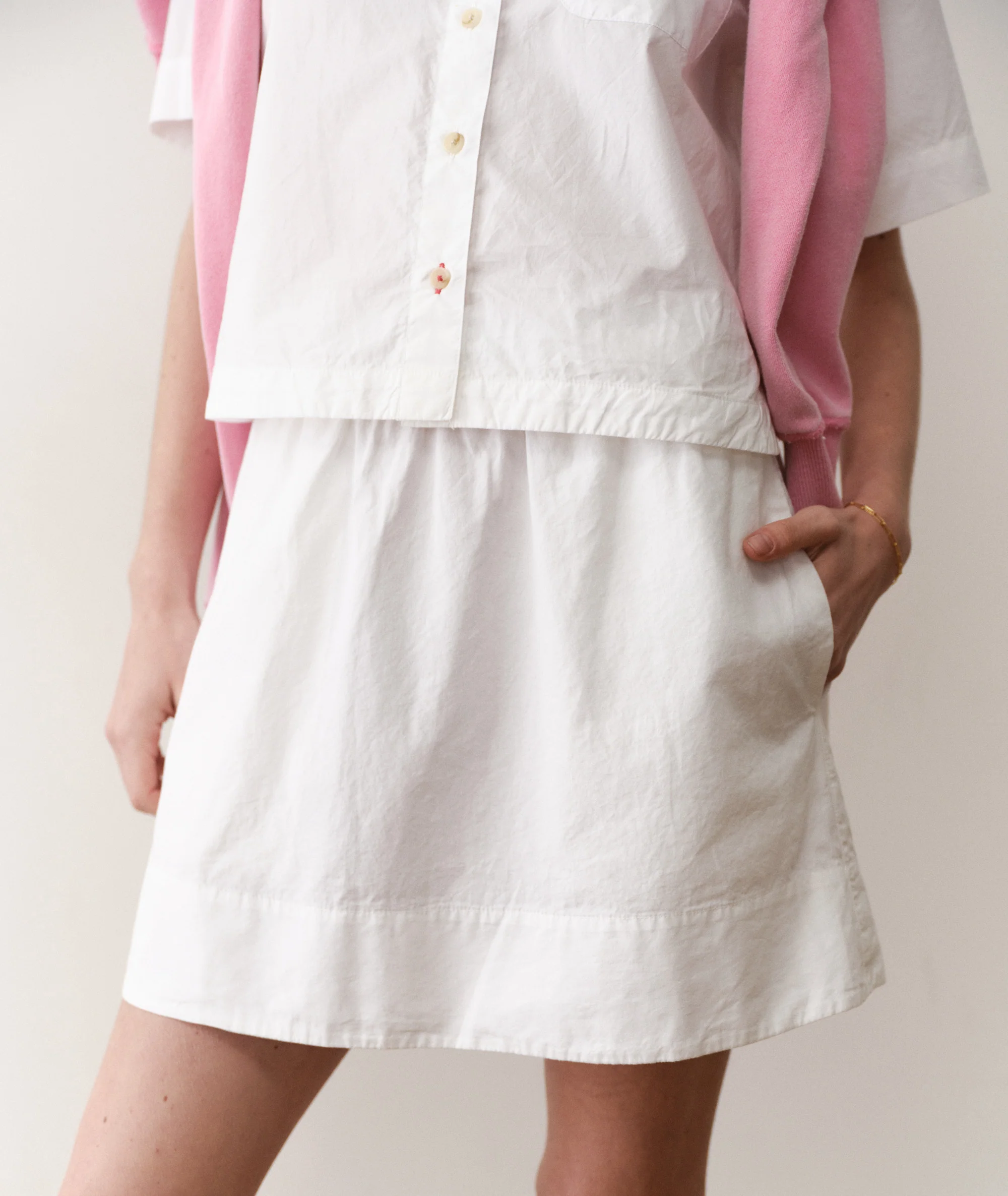 Lea Poplin Mini Skirt - Image 3