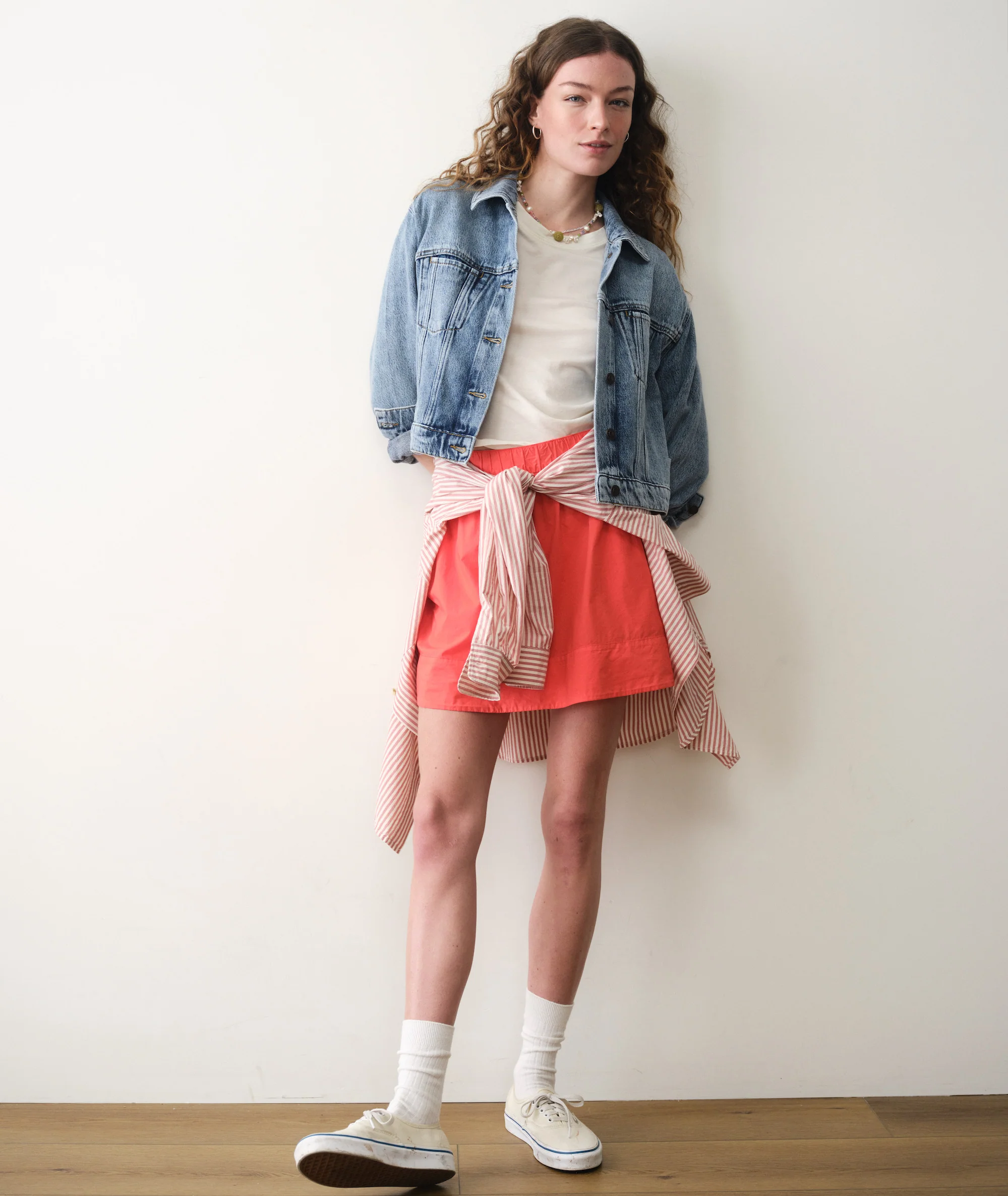 Lea Poplin Mini Skirt
