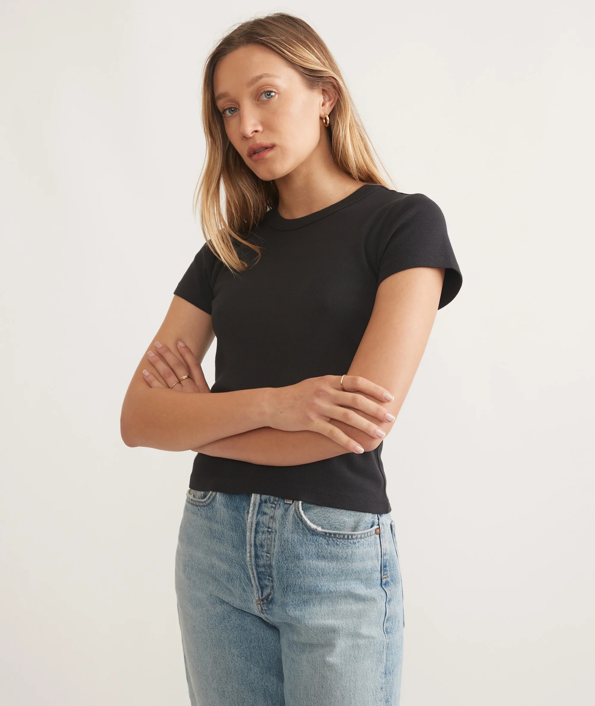 Lexi Rib Sun-In Crew Tee - Image 2